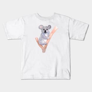 Watercolor Koala Bear Kids T-Shirt